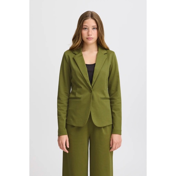 ICHI Jackets & Blazers - Olive Green Women's Blazer